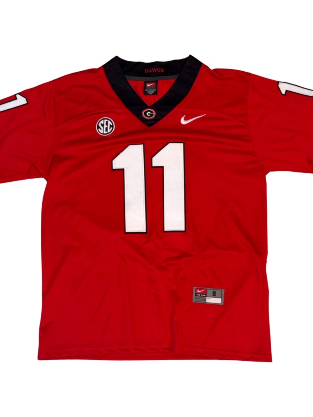 Nike Georgia Bulldogs Jake Fromm #11 Jersey Red SEC Football Adult Small
